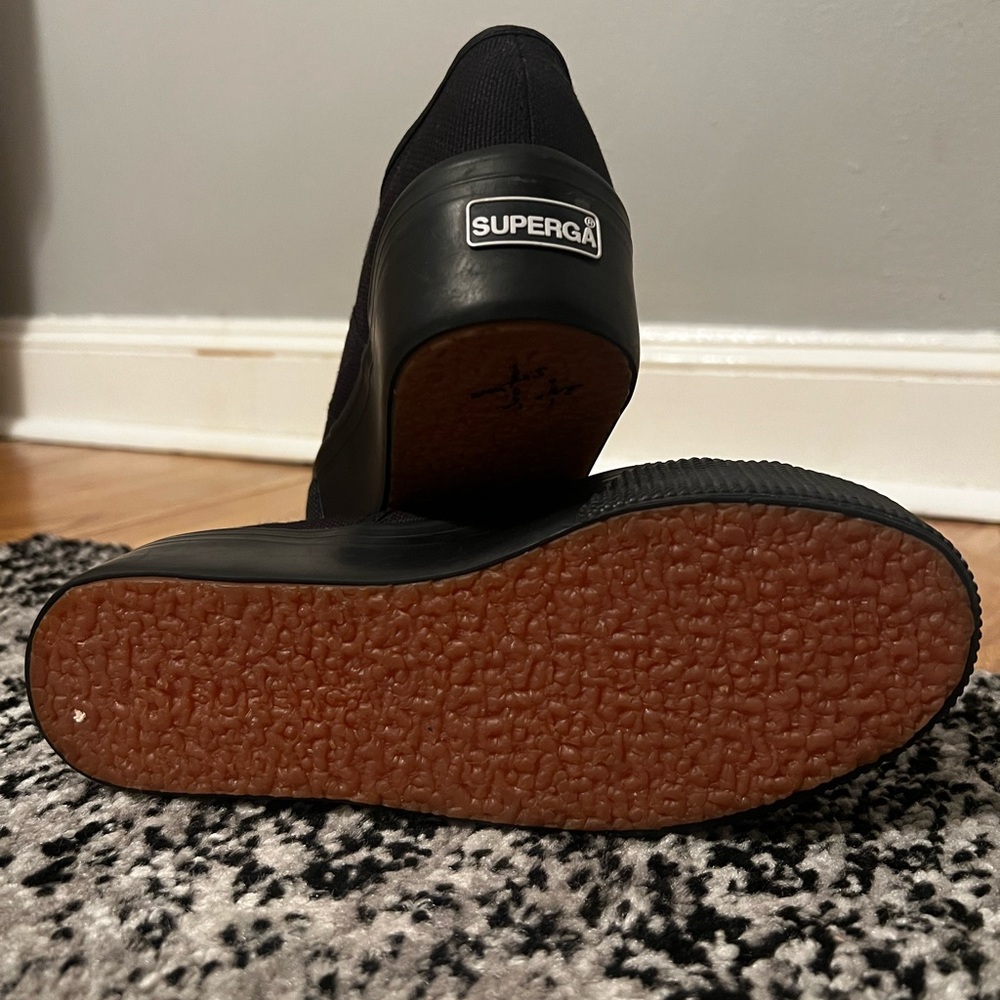 Superga Women's Black Canvas Sneakers - Picture 8 of 8